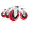Powertec 3'' Swivel Caster Wheels with 640 lbs Loads, Heavy Duty Plate Casters, PU Castor Wheels, 4PK 17206N - alternate 1