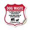 Signmission Dog Poop Shield Sign Dog Waste Is A Thre, 18 Inch X 18 Inch, Vinyl Decal SHI-D-18-374 - alternate 1