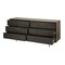 Homeroots 70in Brown and Black Solid Wood Six Drawer Sideboard 380212 - alternate 3
