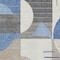 Homeroots 5' X 8' Blue Gray And Ivory Geometric Washable Indoor Outdoor Area Rug 617975 - alternate 6