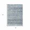 Homeroots 3' X 5' Blue And Gray Trellis Washable Indoor Outdoor Area Rug 616484 - alternate 5