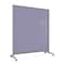 Ghent EZ Mobile Glassboard, Aluminum Frame, Non-Magnetic, 75"H x 62"W, Grape EZ1NA7562GP - alternate 1