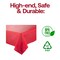 Smarty Had A Party 54 x 108 Red Rectangular Disposable Plastic Tablecloths 96 Tablecloths, 96PK 813270-RD-CASE - alternate 8