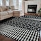 World Rug Gallery Bohemian Trellis Area Rug 7 ft 10 in x 10 ft Black WR96BLACK8X10 - alternate 5