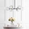 Jonathan Y Caleb Adjustable 6-Light 28" Brass Cluster Pendant, Chrome/Black JYL9059A - alternate 7