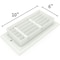 Sierra Grates 6 in. H X 10 in. W Powder Coat Aluminum, White Return Grille ABG610-WHT - alternate 4