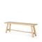 Homeroots 56" Natural Distressed Solid Wood Live Edge Bench 606743 - alternate 1
