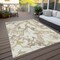 Homeroots 10' X 14' Ivory Gold And Brown Abstract Washable Indoor Outdoor Area Rug 600101 - alternate 5