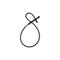 Gardner Bender Beadle Wrap 8 In. x 1/4 In. Black Flexible Plastic Cable Tie, 15PK 45-8BEADBK - alternate 2