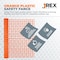 Jrex Safety JREX 4 ft x 100 ft Safety Barrier Fence, Orange SF-JR-4100-OR - alternate 3