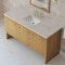 James Martin Vanities Hudson 60" Single Vanity, Light Natural Oak, w/ 3 CM Siberian Silestone Top 435-V60S-LNO-3SFR - alternate 4