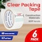 Campior Clear Packing Tape, Heavy Duty, 1.88 In x 60 Yards, 2.7mil, 6 Rolls for Shipping and Sealing CMPTAPE6 - alternate 5