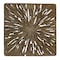 Homeroots 19" X 19" X 2" Brown Square Rotten Wood Wall Decor 274763 - alternate 3
