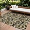 Homeroots 10' X 14' Black Gold And Ivory Abstract Washable Indoor Outdoor Area Rug 602550 - alternate 1