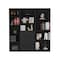 Homeroots 71" Black Five Tier Bookcase with Two doors 546341 - alternate 3