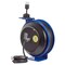 Coxreels Cord Reel With Hand Lamp, Spring Retracted, NEMA 5-20R, 12 AWG, Blue Reel Color, 50 ft Length EZ-PC13-5012-A - alternate 12
