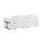 Homeroots 86in White and Black Italian Leather Power Reclining Loveseat With Storage 720531 - alternate 7