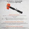 Tremmor IRON CORE, Ball Peen Hammer 16 oz, 14in TR1650 - alternate 8