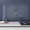 Apollo Tile Arte 1.97 in. x 7.87 in. Glossy Blue Ceramic Subway Wall and Floor Tile 5.38 sq. ft./case, 50PK RID88NAVGLA - alternate 1