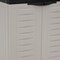 Homeroots 23in Black and Gray Plastic Accent Cabinet With Two Doors 668940 - alternate 4