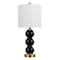 Jonathan Y February 21" Glass/Metal LED Table Lamp, Black/Brass Gold JYL1021E - alternate 3