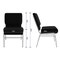 Flash Furniture Fabric Church Chair, Black XU-CH0221-BK-SV-BAS-GG - alternate 7