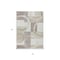Homeroots 3' X 5' Ivory And Beige Geometric Washable Indoor Outdoor Area Rug 612581 - alternate 5