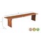Homeroots 60" Brown Solid Wood Live Edge Dining Bench 565289 - alternate 5