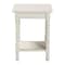 Baxton Studio Niklas Nightstand with Twisted Legs - 1-Drawer Bedroom Side Table with Storage Shelf, White 266-14635-ZORO - alternate 8