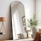 Homeroots 67" Black Arch Wood Framed Standing Mirror 565043 - alternate 4
