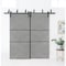 Sartodoors Barn Bypass Doors with 6.6ft Hardware, Planum 0014 Concrete and Aluminum Strips, Sturdy Heavy Duty PLANUM0014BBB-BTN-3684 - alternate 1