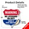 Signmission Pool Warning Shield Sign No Lifeguard On, 12 inch X 12 inch, Vinyl Decal, 2PK SHI-D-2PACK-12-432 - alternate 3