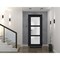 Vdomdoors Front Exterior Prehung FiberGlass Door Frosted Glass / Manux 8552 Matte Black / Office Commercial a MANUX8552EXD-BLK-W36 x H80-LH - alternate 4