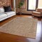 Homeroots 8' X 10' Brown And Beige Abstract Washable Indoor Outdoor Area Rug 615995 - alternate 5