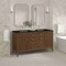 James Martin Vanities Myrrin 60" Double Vanity, Mid Century Walnut, w/ 3 CM Phantome Eclos Top 485-V60D-WLT-3PHT - alternate 8