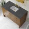 James Martin Vanities Hudson 48" Single Vanity, Honey Oak w/ 3 CM Parisien Bleu Silestone Top 435-V48-HNO-3PBL - alternate 3