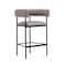 Manhattan Comfort Onda Metal Vegan Leather Counter Stool in Taupe CS1637-2 - alternate 4