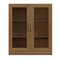 Homeroots 31in Brown Wood Accent Cabinet With Two Doors 691110 - alternate 1
