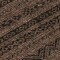 Homeroots 8' Chocolate And Brown Round Southwestern Washable Indoor Outdoor Area Rug 587526 - alternate 5