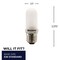 Bulbrite Mini 75w Equivalent T8 Medium Screw Base E26 in Frost Finish Dimmable 2900K Halogen Light Bulb, 5PK 861991 - alternate 3