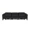 Homeroots 103" Black Top Grain Leather Reclining Metal USB Sofa 720334 - alternate 7