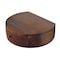 Homeroots 16" Brown Solid Wood One Drawer Round Floating Nightstand 651497 - alternate 7