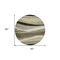 Homeroots 8' Taupe Gray And Black Round Abstract Washable Indoor Outdoor Area Rug 603691 - alternate 6