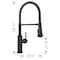 Blanco Empressa Semi-Pro 1.5 GPM, Matte Black 443022 - alternate 4