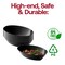 Smarty Had A Party 2 qt. Black Oval Plastic Serving Bowls (24 Bowls), 24PK 6902-CASE - alternate 4