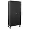 Sandusky Lee Solid Door Storage Cabinet, 36 in W, 78 in H, 24 in D, Black TA4R362472-09 - alternate 6
