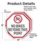 Signmission No Bikes Beyond This Point, 6 inch X 6 inch, Vinyl Decal, 2PK OC-D-2PACK-6-75 - alternate 3