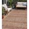Homeroots 5' X 8' Rust Gold And Silver Southwestern Washable Indoor Outdoor Area Rug 615975 - alternate 1