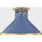 Hudson Valley Lighting Highclere 17.75 in. Flush Mount in Aged Brass/Soft French Blue by Mark D. Sikes MDS2403-AGB/FBL - alternate 5