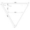 Sign Solutions Usa DG3 .125 48'' Triangle Sheeted Blank, WHITE US12DWT48TRIBLANK - alternate 2